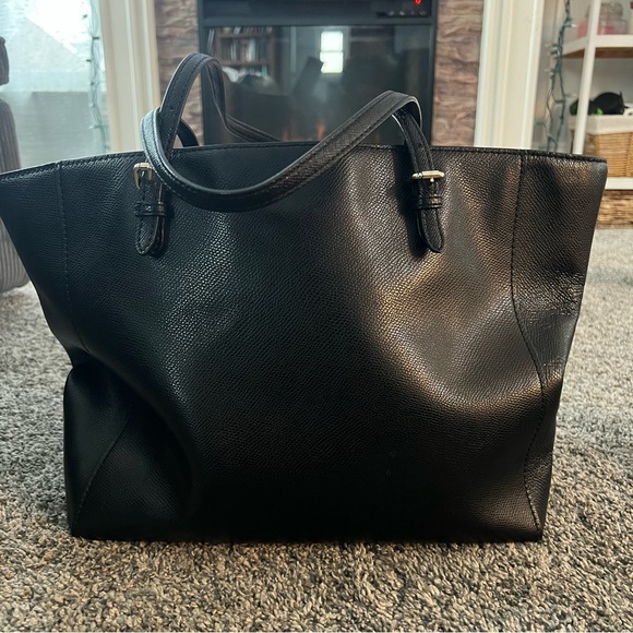 Coach Black Pebbled Leather Tote - Picture 2 of 14